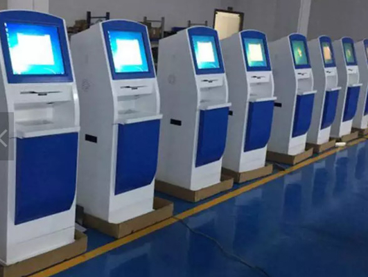 터치 스크린 키오스크 야외 결제를 회전시키는 자급식 atm기 기자 프린터